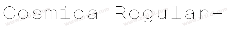 Cosmica Regular字体转换